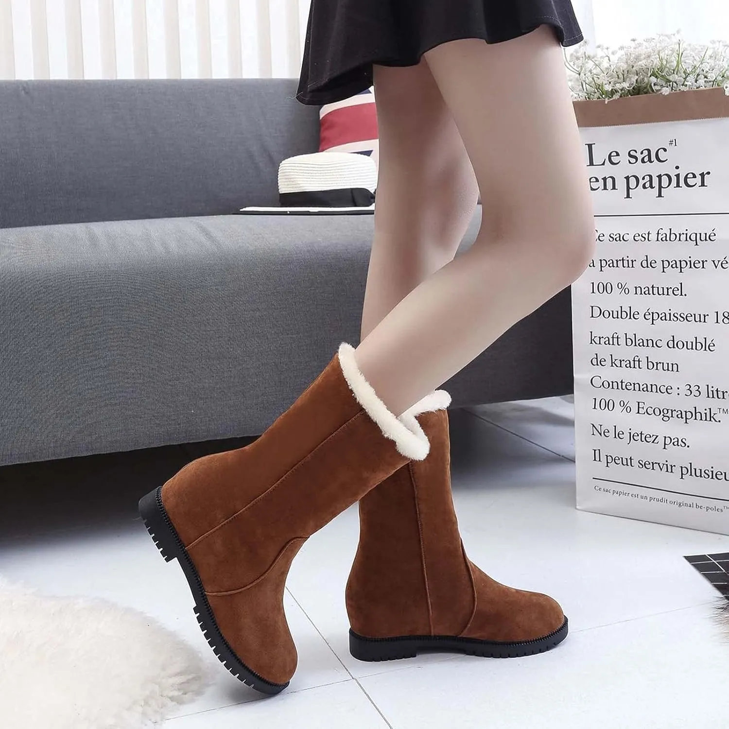 2021 Autumn Winter Fashion Women's Shoes Thick-soled Winter Snow Boots Winter Ankle Short Boots