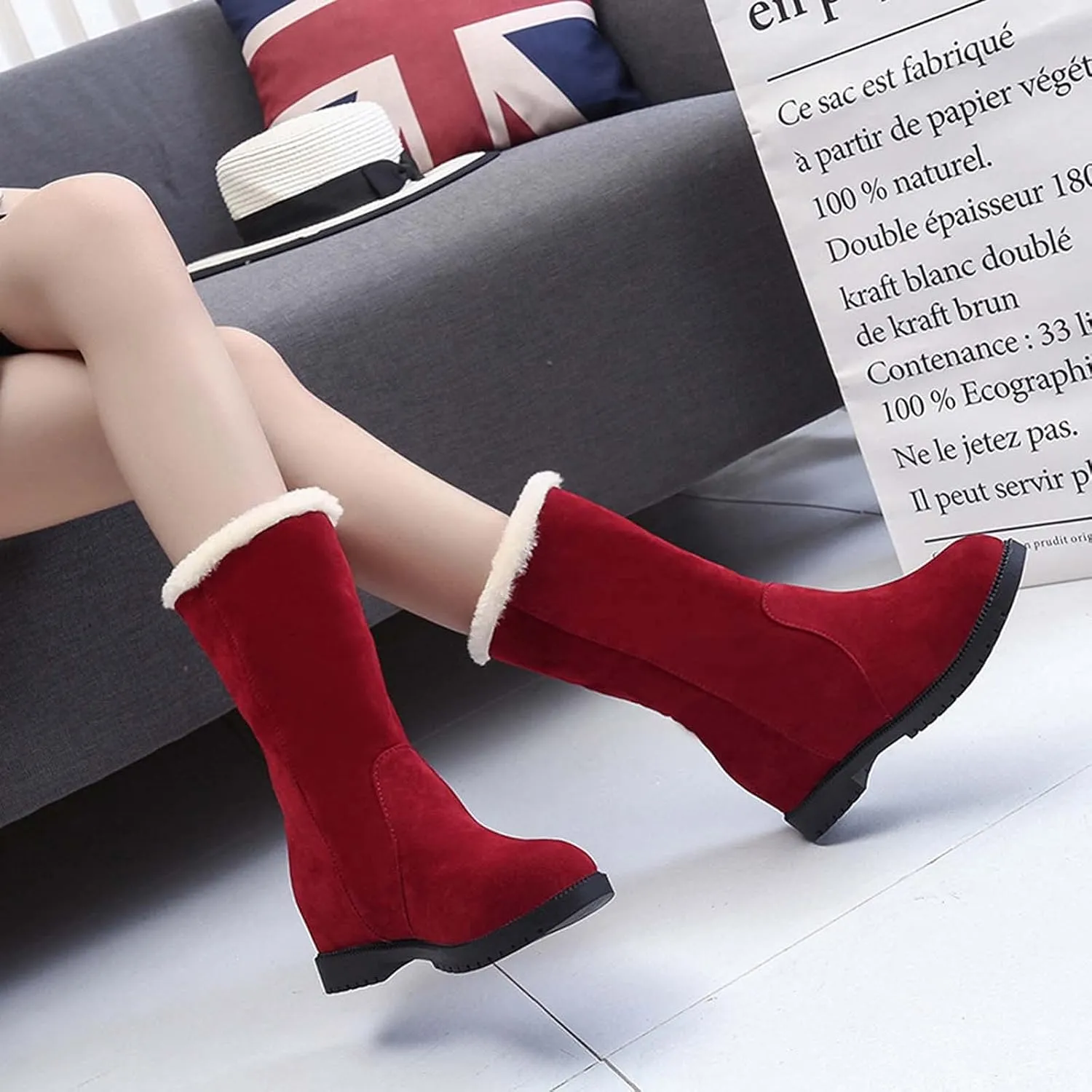 2021 Autumn Winter Fashion Women's Shoes Thick-soled Winter Snow Boots Winter Ankle Short Boots