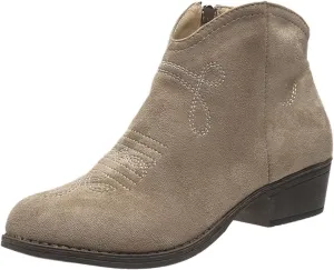 Ankle Boots for Women Dressy Winter Boots 2024 Casual Retro Pointed Toe Lace-up Leather Shoe Zipper Low Heel Booties