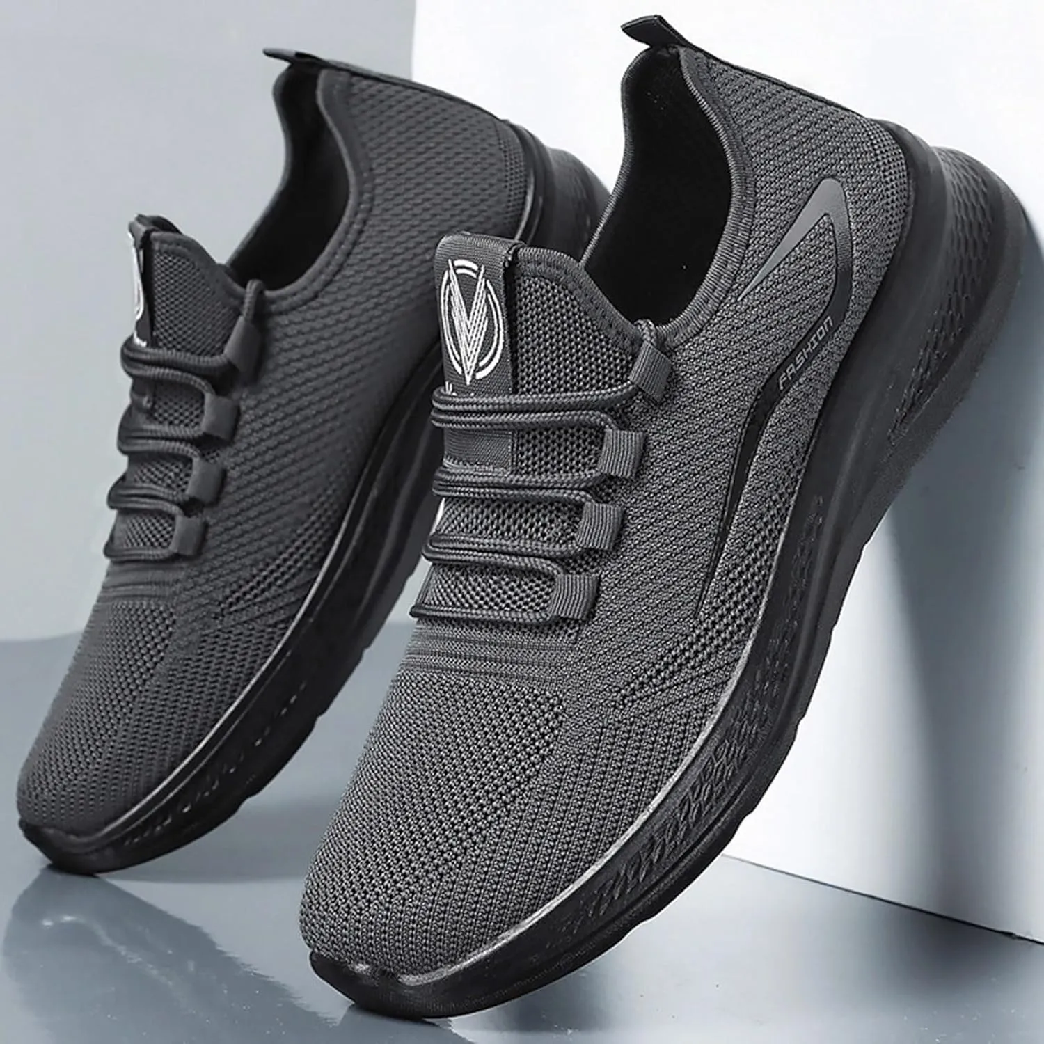 Arch Support Walking Shoes for Men Casual Sneaker Mesh Breathable Walking Shoe Convenient Elderly Slip on Shoes