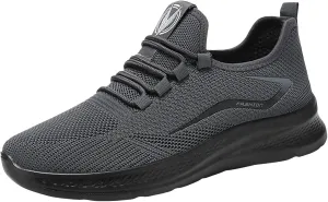 Arch Support Walking Shoes for Men Casual Sneaker Mesh Breathable Walking Shoe Convenient Elderly Slip on Shoes