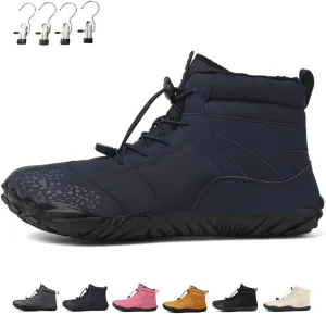 Barefoot Winter Shoes, Wide Toe Barefoot Winter Boots, Warm Casual Winter Barefoot Shoes, Non-Slip Sneakers