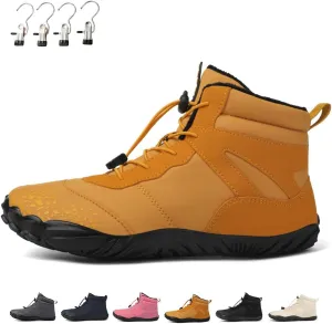 Barefoot Winter Shoes, Wide Toe Barefoot Winter Boots, Warm Casual Winter Barefoot Shoes, Non-Slip Sneakers