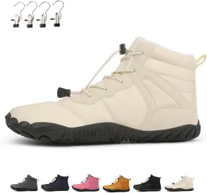 Barefoot Winter Shoes, Wide Toe Barefoot Winter Boots, Warm Casual Winter Barefoot Shoes, Non-Slip Sneakers