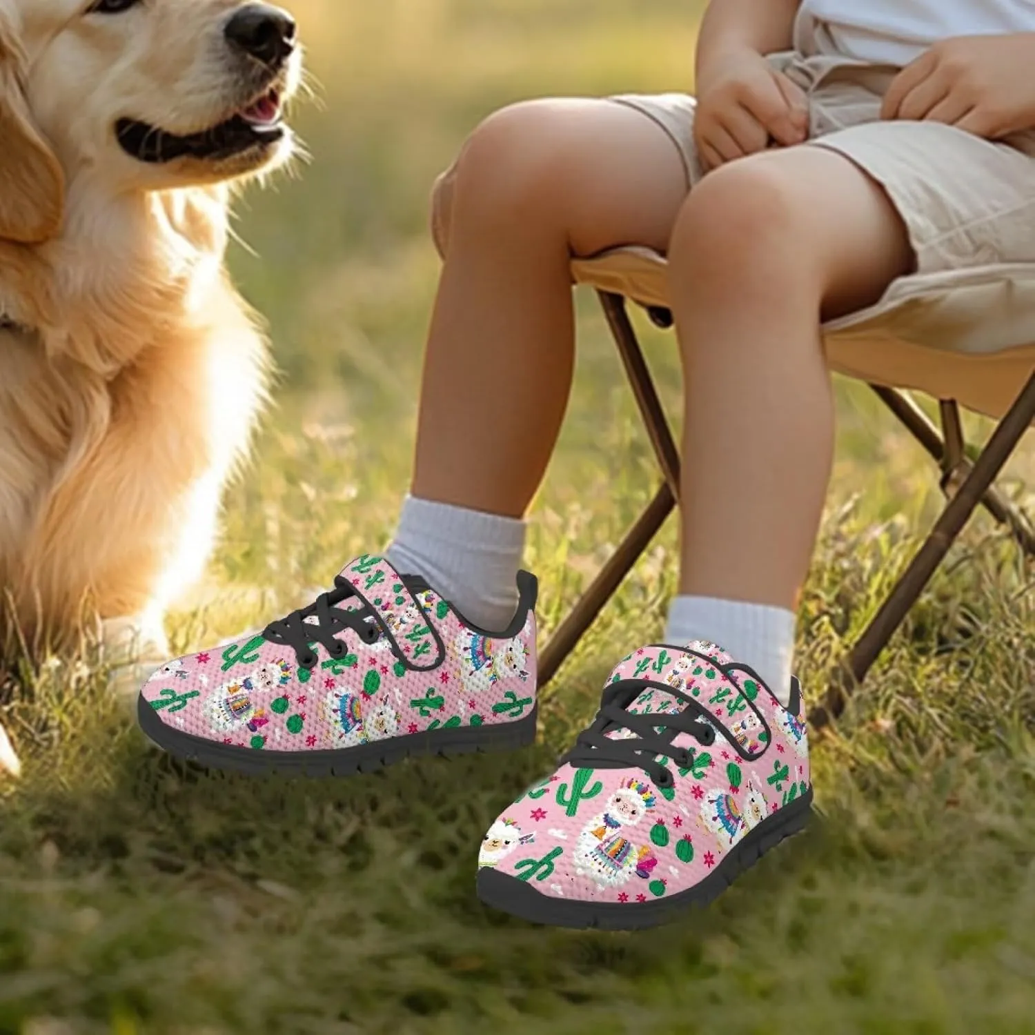 Boys Girls Sneakers Kids Mesh Shoes Unisex Lightweight Breathable Athletic Running Tennis Fitness Shoes Single Buckle for Toddler/Little Kid/Big Kid Black Sole