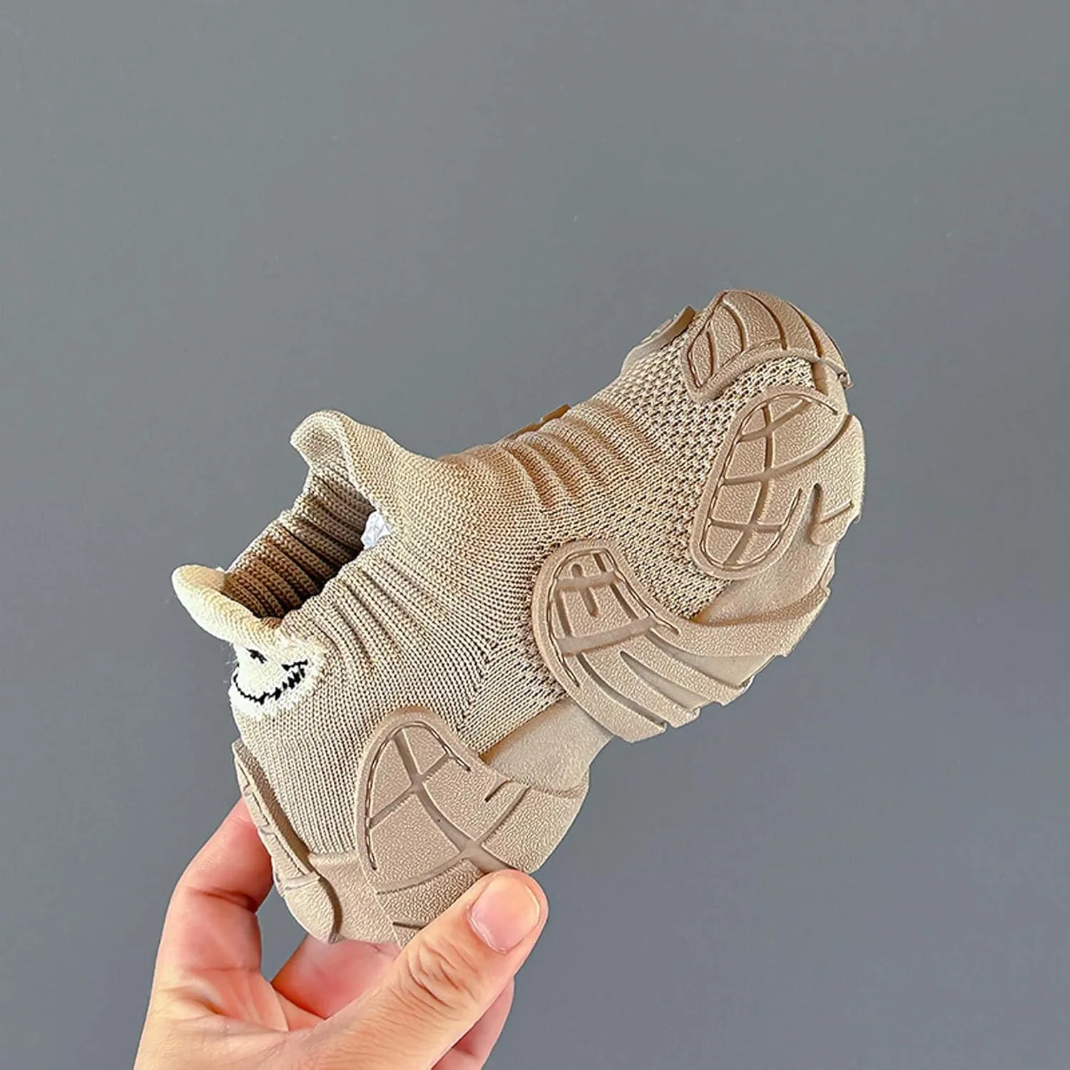 Children's Breathable Mesh Sneakers Boys Girls Thick Bottom Comfortable Casual Shoes Non-Slip Lightweight Running Shoes Street Mesh Casual Walking Shoes
