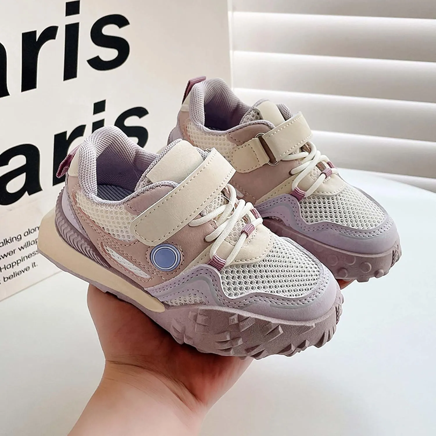 Children's Sneakers Boys Girls Lightweight Breathable Sneakers Fashion School Athletic Shoes Running Tennis Shoes Children's Outdoor Casual Walking Shoes