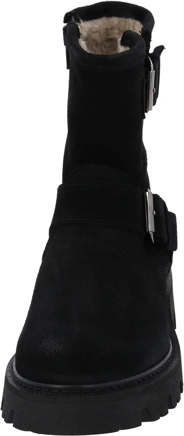 Dhitha Women's Winter Boots - Warm Winter Shoes for Women - Elegant Women's Winter Boots with Zip