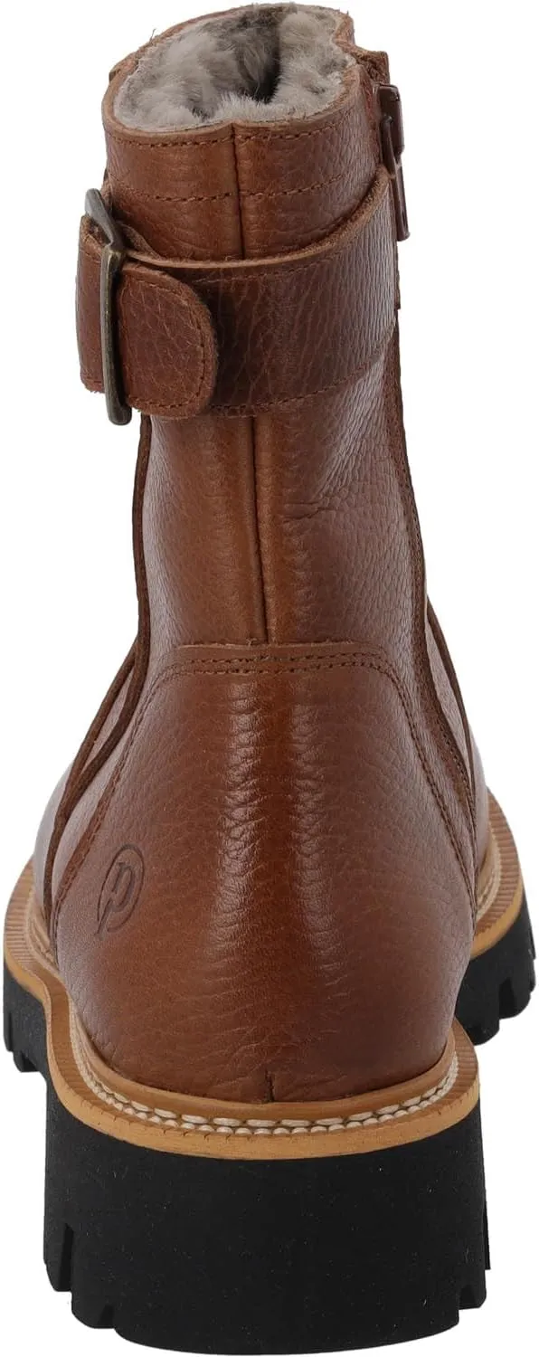 Ensah Women's Winter Boots, Warm Winter Shoes, Genuine Leather, Modern Winter Boots with Zip