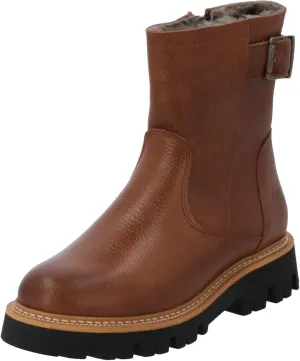 Ensah Women's Winter Boots, Warm Winter Shoes, Genuine Leather, Modern Winter Boots with Zip