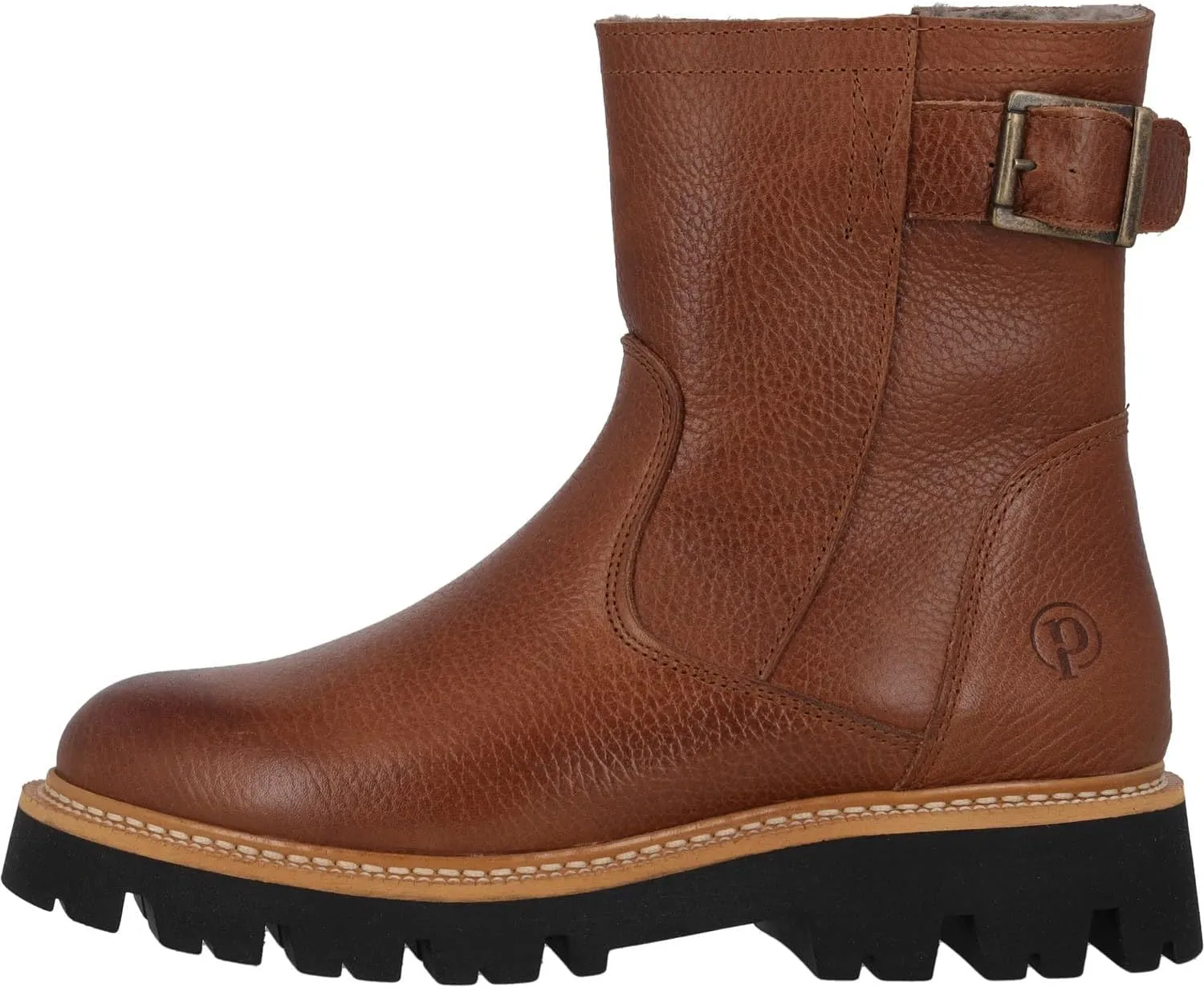 Ensah Women's Winter Boots, Warm Winter Shoes, Genuine Leather, Modern Winter Boots with Zip