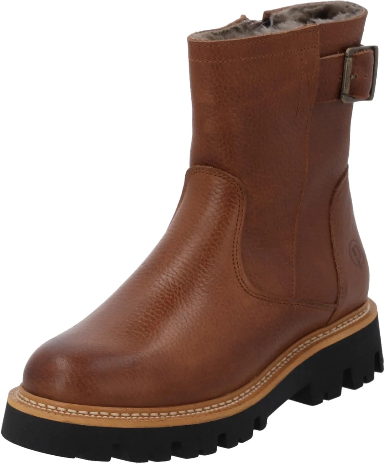 Ensah Women's Winter Boots, Warm Winter Shoes, Genuine Leather, Modern Winter Boots with Zip