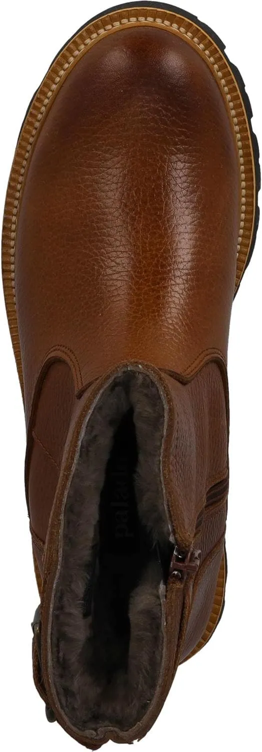 Ensah Women's Winter Boots, Warm Winter Shoes, Genuine Leather, Modern Winter Boots with Zip
