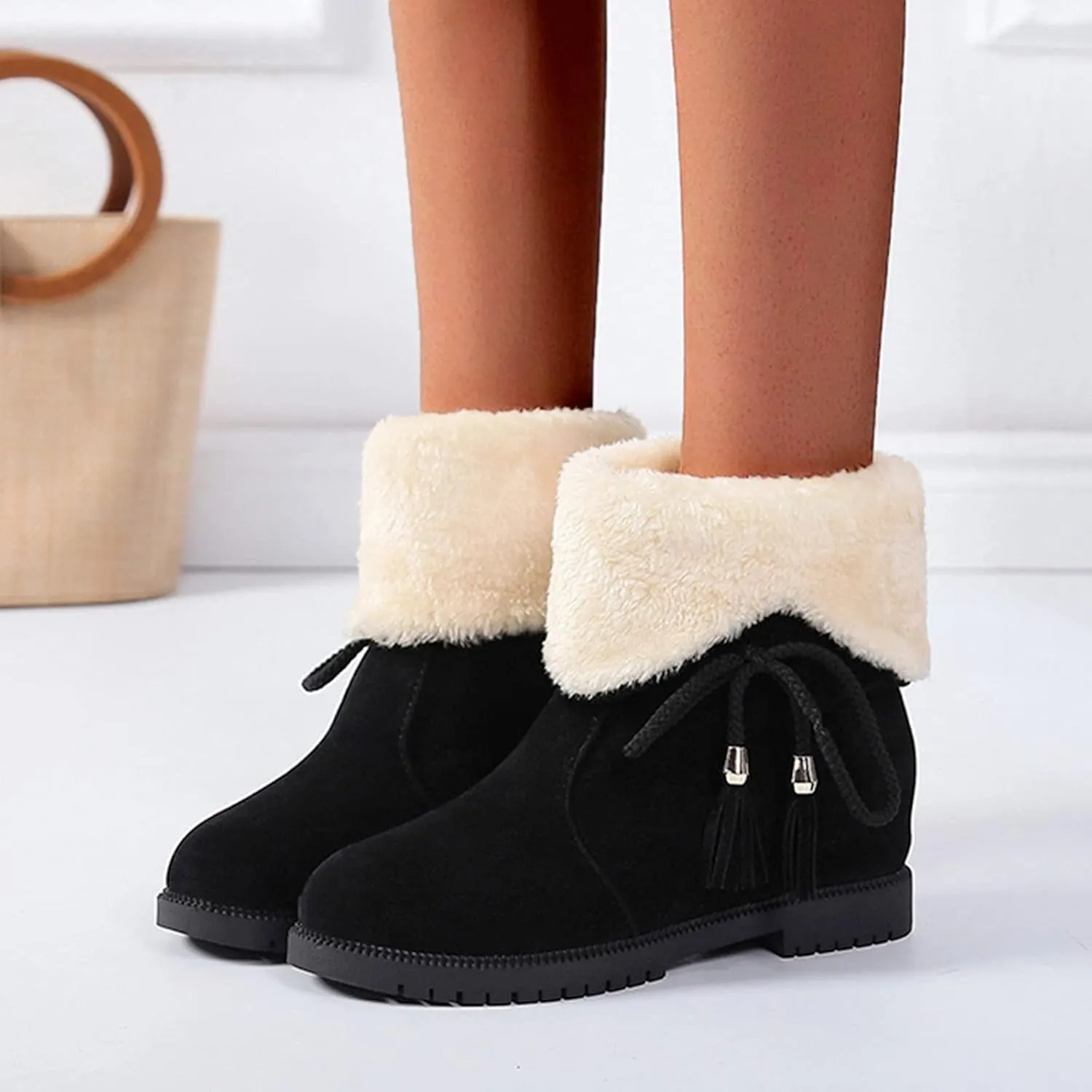 Fashion Women's Shoes Thick-soled Winter Snow Boots Winter Ankle Short Boots Winter Boots