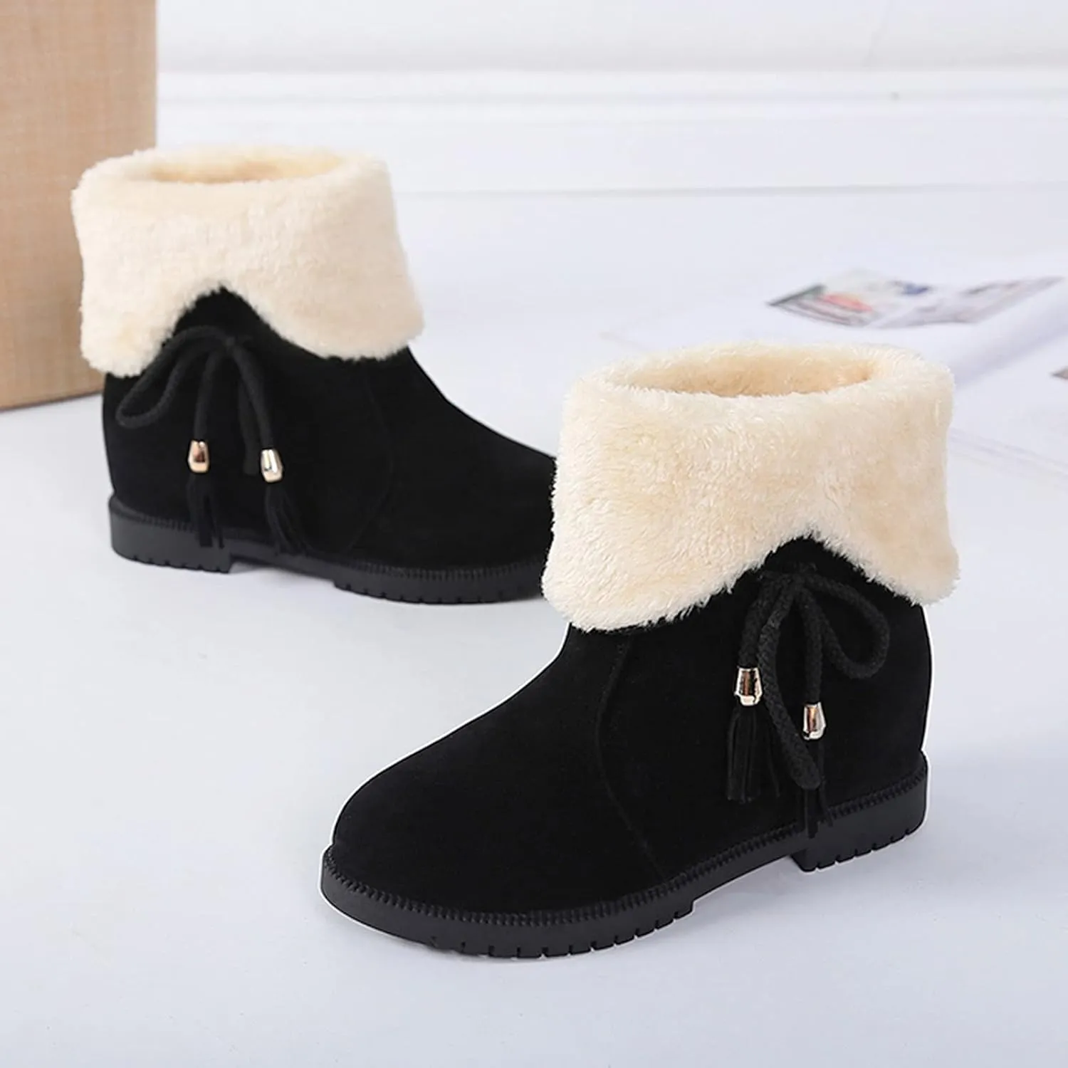 Fashion Women's Shoes Thick-soled Winter Snow Boots Winter Ankle Short Boots Winter Boots