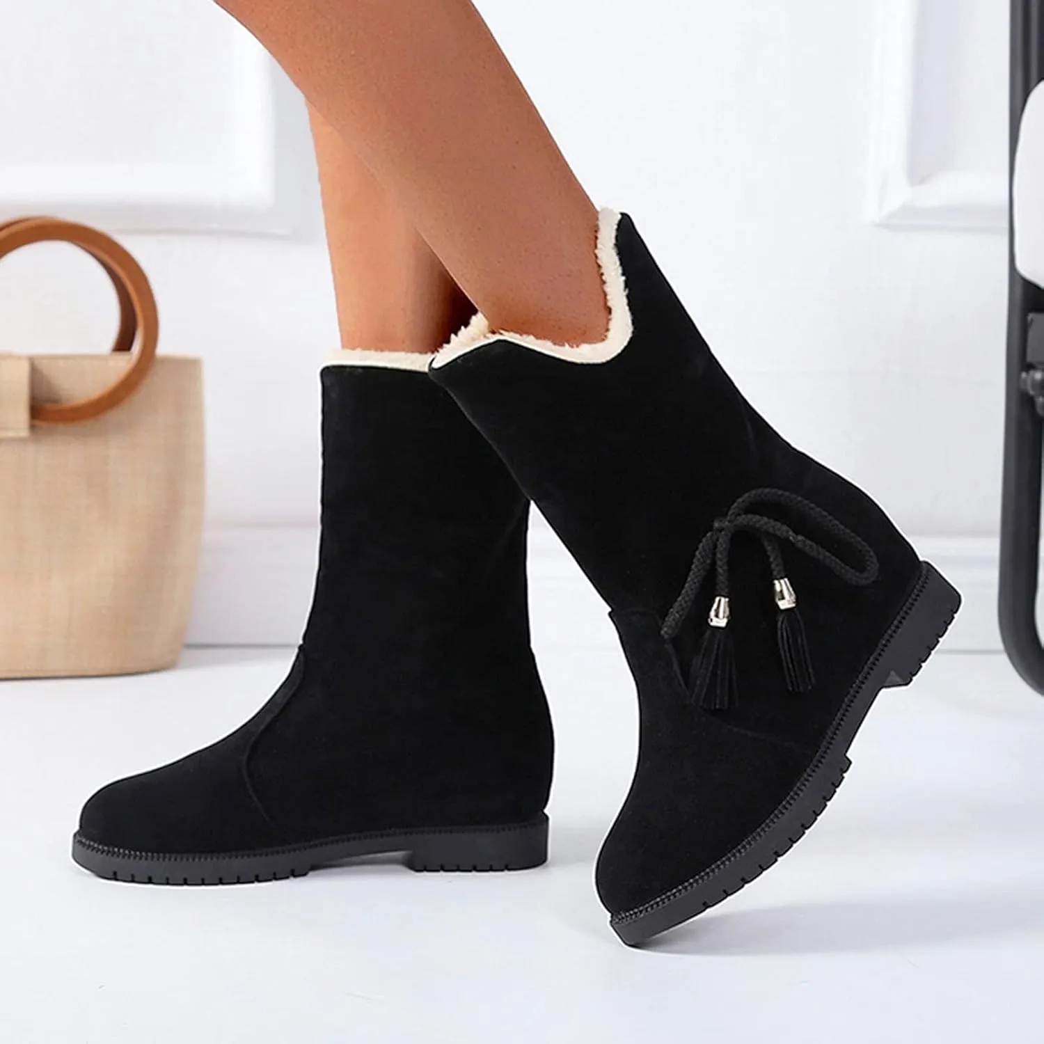 Fashion Women's Shoes Thick-soled Winter Snow Boots Winter Ankle Short Boots Winter Boots