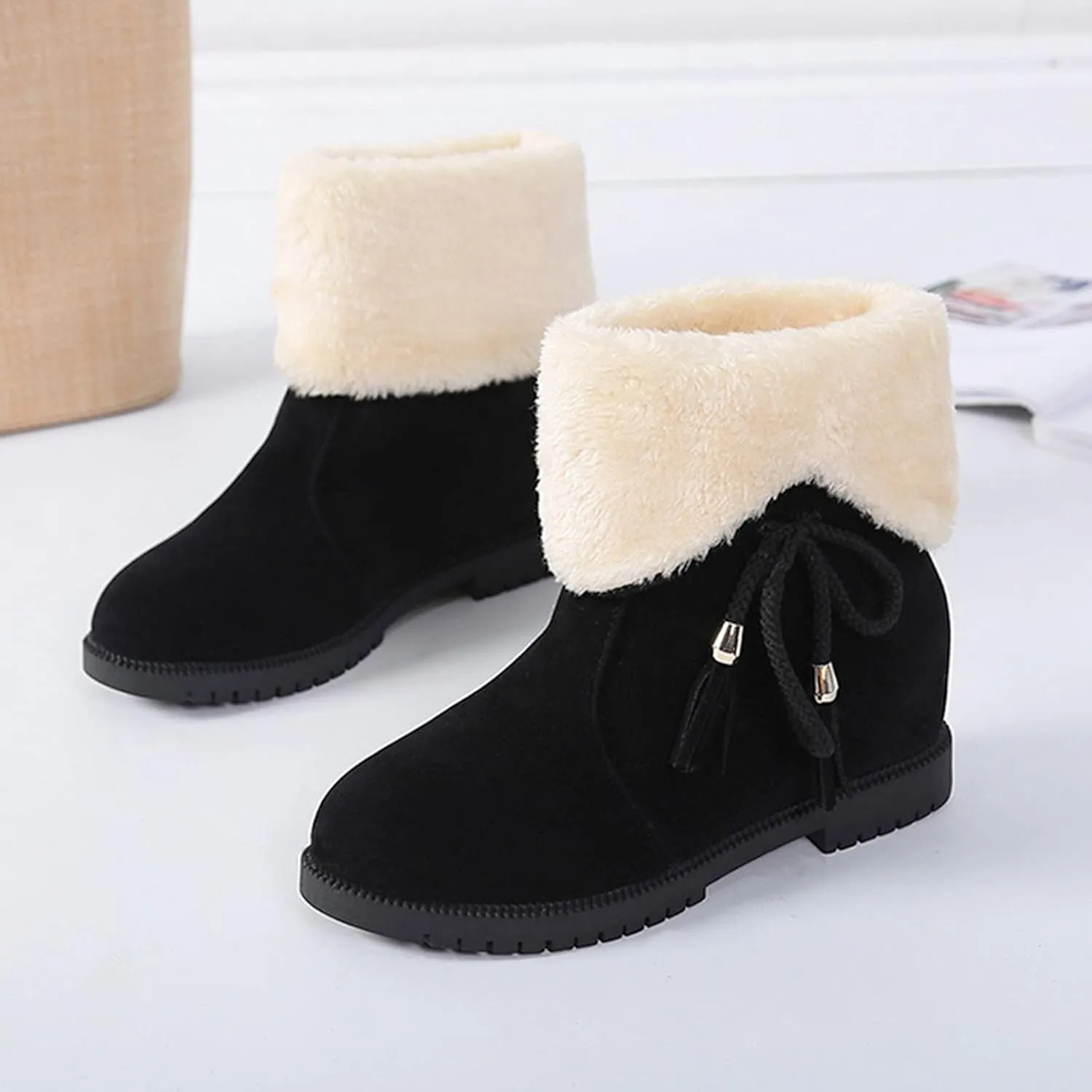 Fashion Women's Shoes Thick-soled Winter Snow Boots Winter Ankle Short Boots Winter Boots