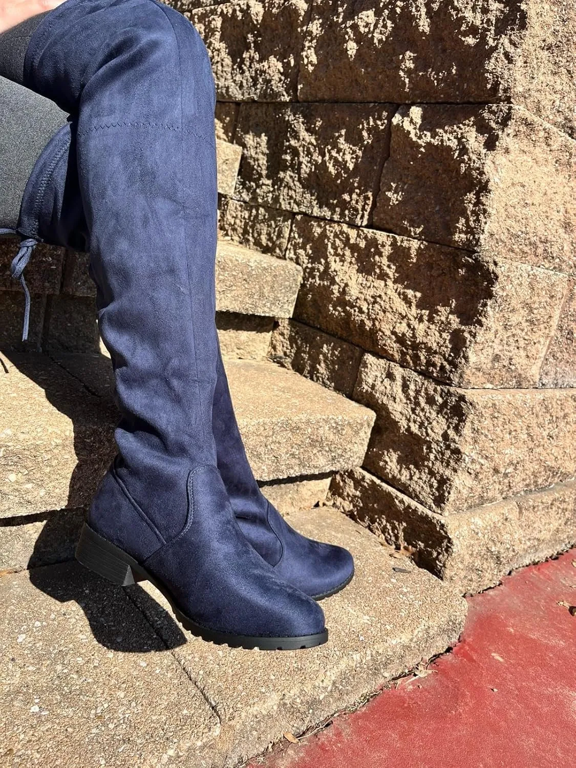 Forever Link Jalen-H4 Women's Over The Knee Thigh High Flat Boot