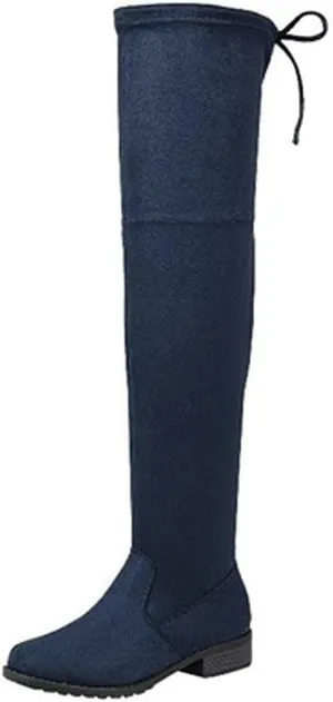 Forever Link Jalen-H4 Women's Over The Knee Thigh High Flat Boot