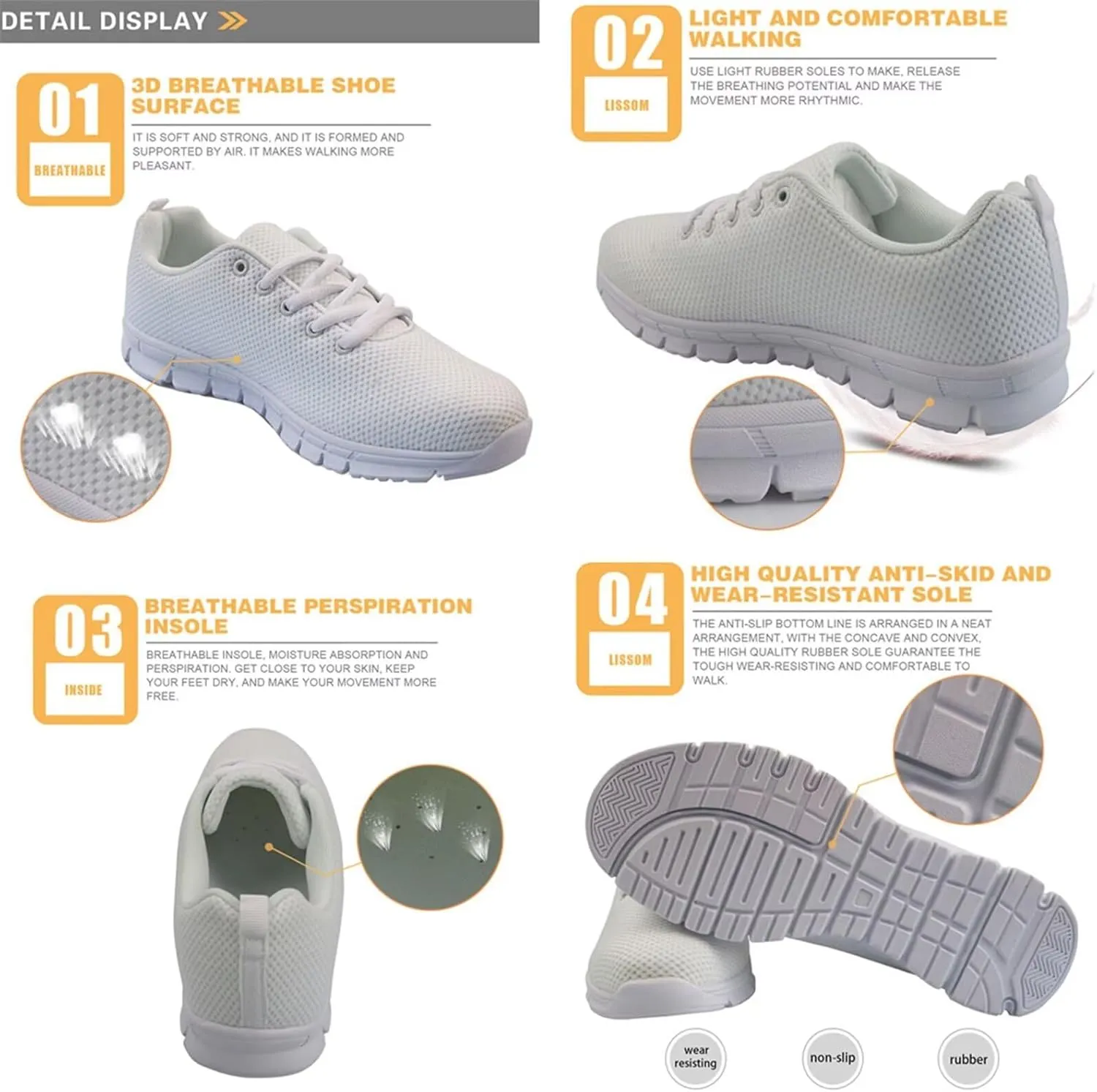 Girl's Sport Shoes Athletic Sneakers for Running Jogging Walking