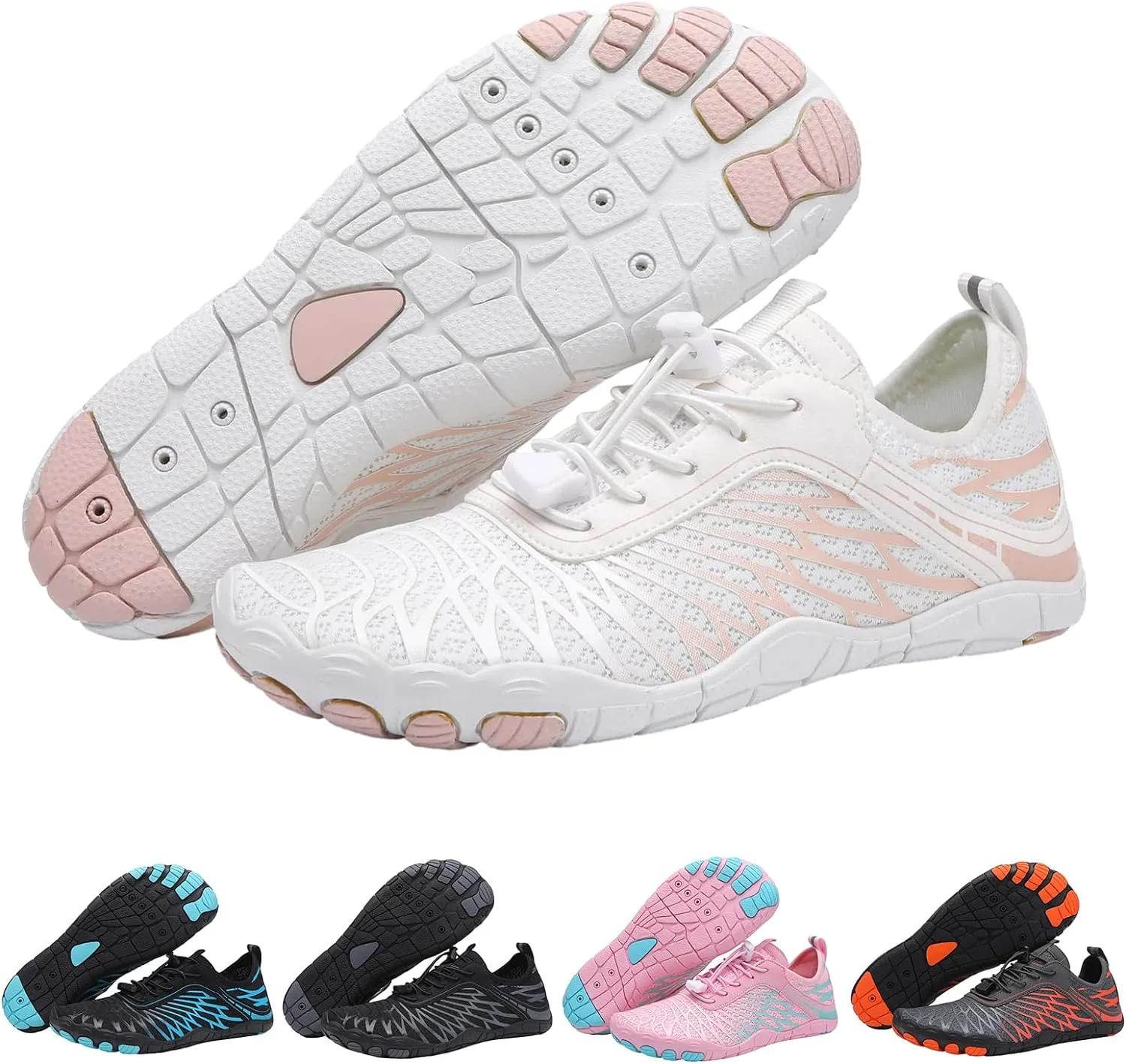 Grounded Footwear Barefoot Shoes for Women Men Quick Dry Hiking Sneakers Breathable Soft Trail Running Shoes Footwear