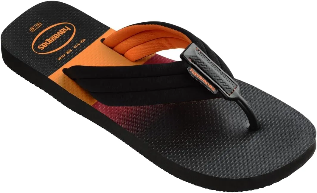 havaianas Men's Urban Print Black Flip-Flop