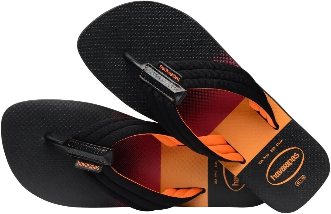 havaianas Men's Urban Print Black Flip-Flop