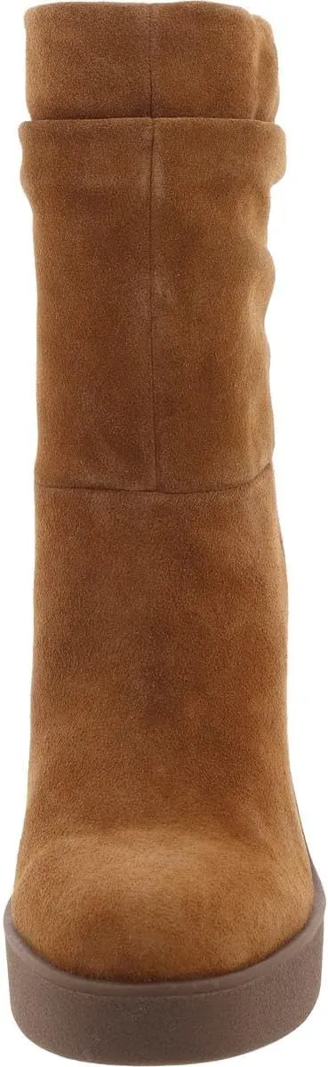 Jessica Simpson Womens Mynette Suede Pull On Mid-Calf Boots