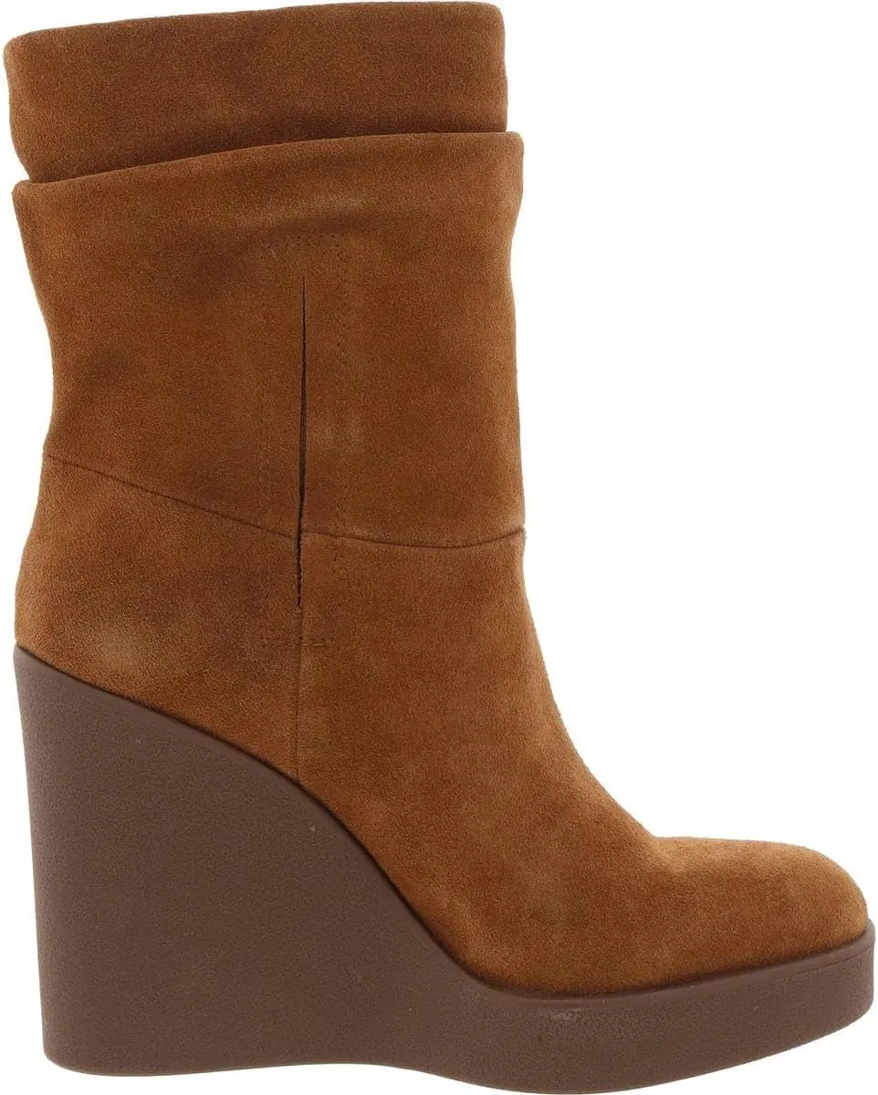 Jessica Simpson Womens Mynette Suede Pull On Mid-Calf Boots
