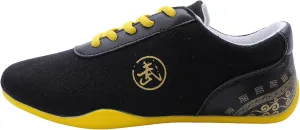 JiuQing Men's Martial Arts Shoes Barefoot Outdoor Fitness Training Shoes Canvas Breathable Tai Chi Sneaker