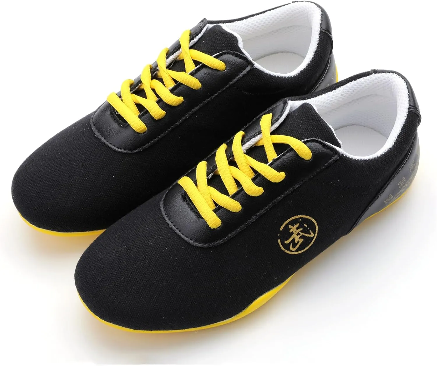 JiuQing Men's Martial Arts Shoes Barefoot Outdoor Fitness Training Shoes Canvas Breathable Tai Chi Sneaker