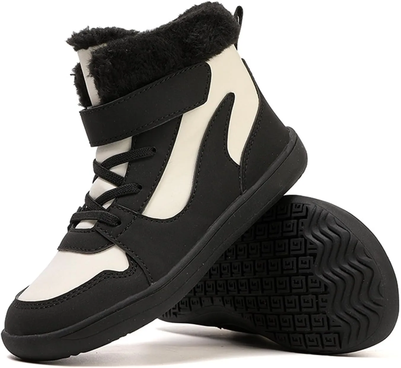Kids High Top Sneakers Fashion Basketball Tennis Shoes Running Sports Ankle Boots Hook and Loop Casual Walking Shoe