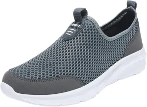 Lightweight Diabetic Shoes for Men Breathable and Light Outdoor Comfy Walking Shoe Soft Flat Soled Elderly Shoes