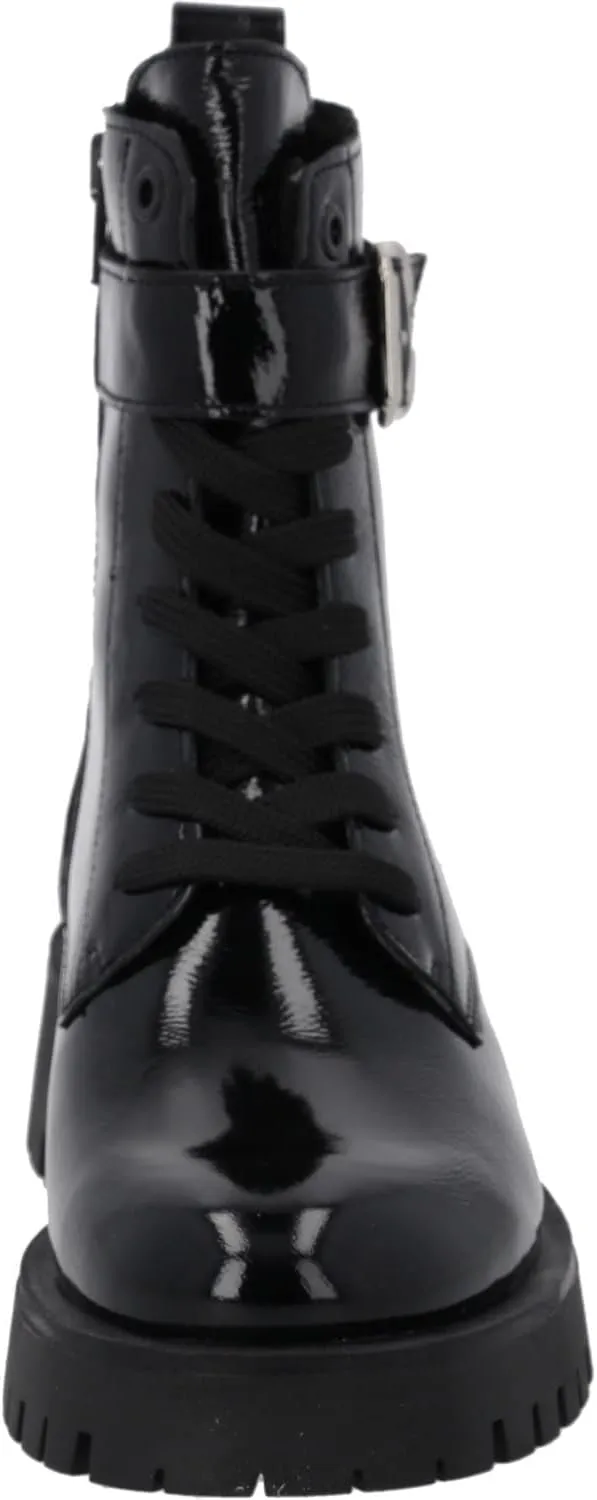 Luilla Women's Winter Shoes - Warm Winter Shoes in Patent Look - Fashionable Winter Boots with Zip
