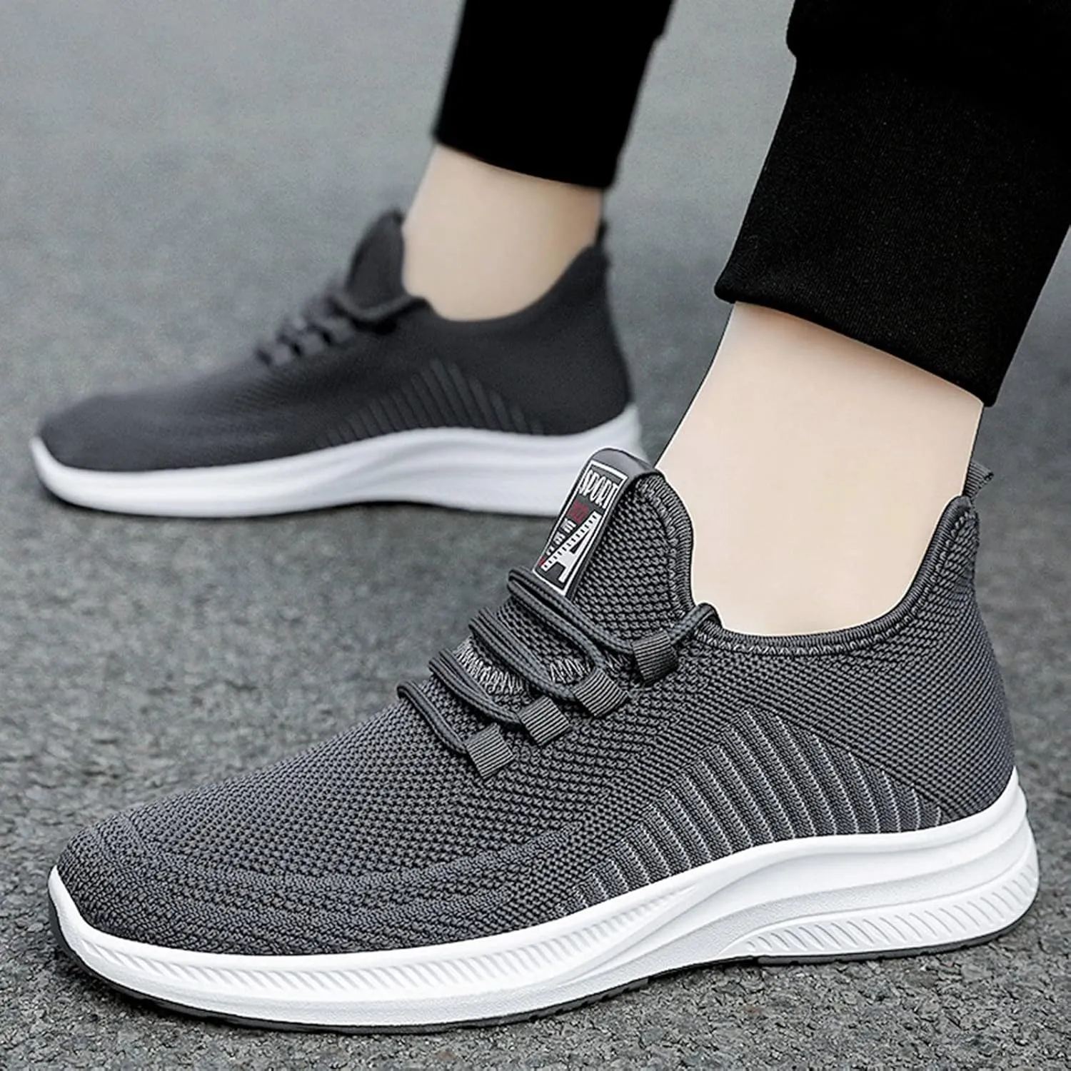 Memory Foam Versatile Shoes for Men Comfortable Lightweight Casual Walking Shoe Business Casual Versatile Shoes
