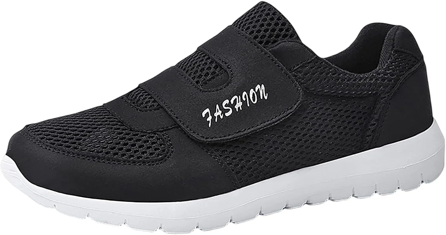 Men's Arch Support Insole Shoes Casual Sneaker Mesh Breathable Walking Shoe Casual Soft Flat Soled Walking Shoes