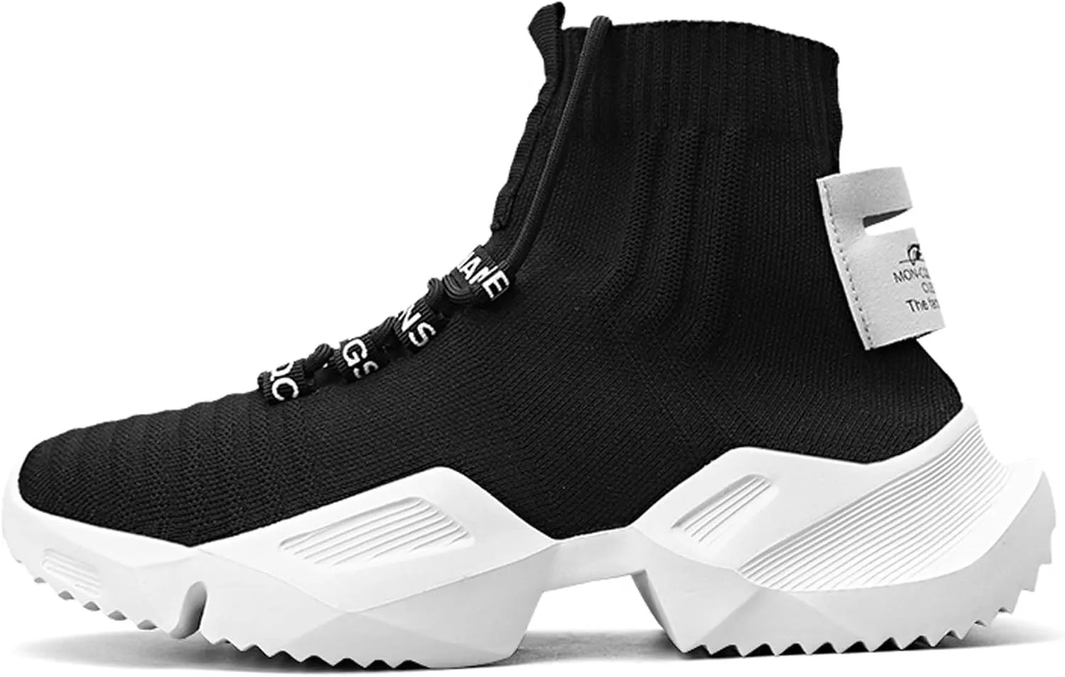 Men's Fashion Sneakers High Top Walking Casual Shoes Outdoor Sports Walking Mesh Breathable Running Sneakers Street Trendy Walking High Top Shoes