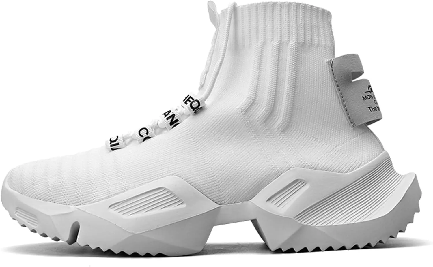 Men's Fashion Sneakers High Top Walking Casual Shoes Outdoor Sports Walking Mesh Breathable Running Sneakers Street Trendy Walking High Top Shoes