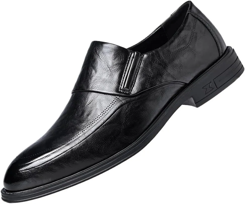 Mens Loafers Shoes Suede Vamp Evening Comfor Round Toe Working Low Top Shoe Slip On