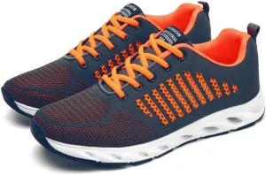 Men's Sneakers,Outdoor Road Walking Fitness Running Shoes Lightweight Breathable Trainers Shoes,Orange- 39/UK 6.5/US 7