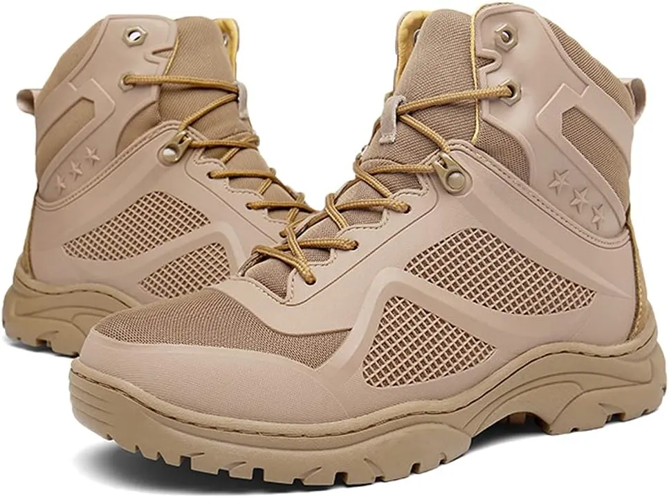 Men's Walking Trainers Hiking Trekking Shoes Lightweight Breathable High Rise Outdoor Boots