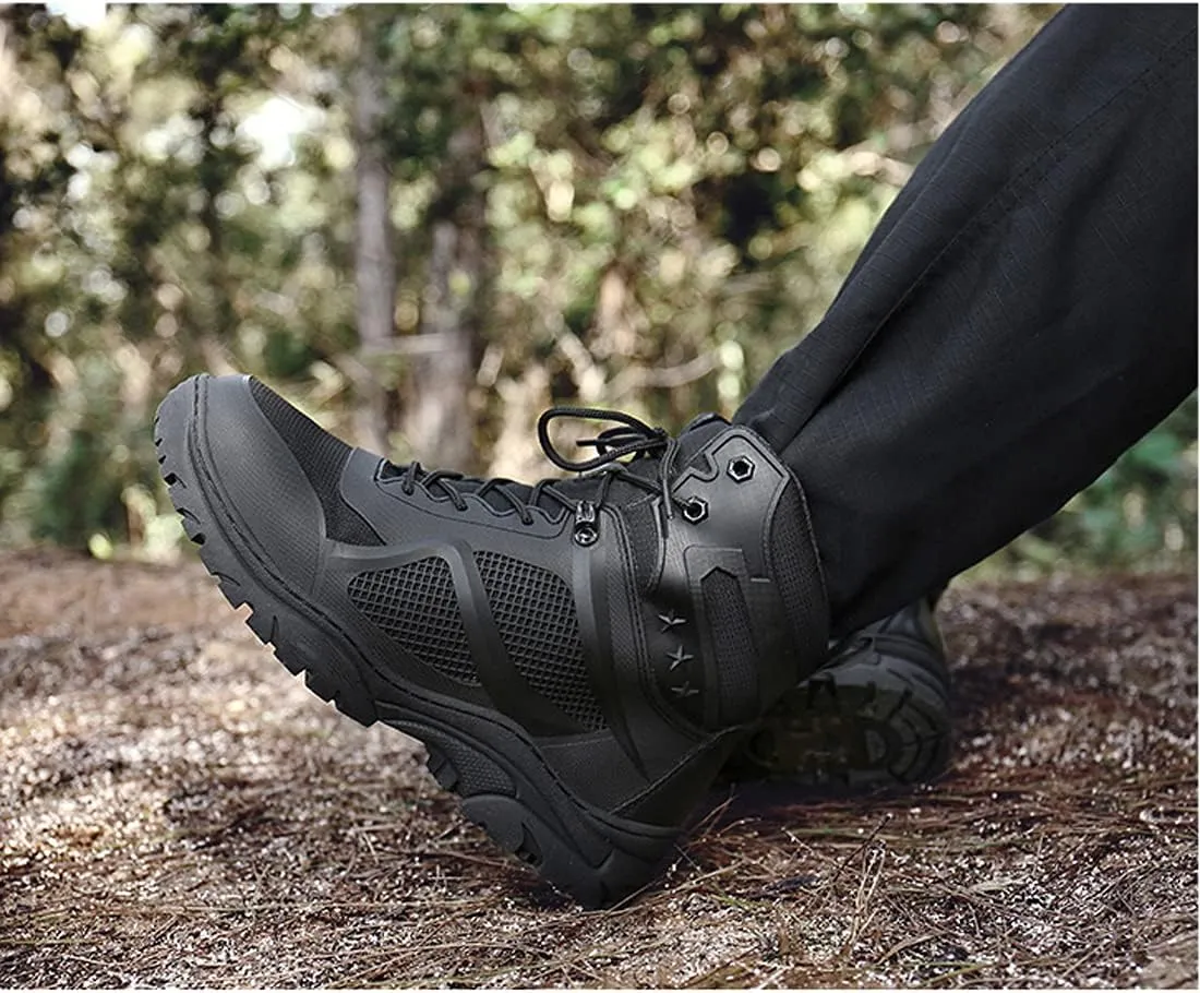 Men's Walking Trainers Hiking Trekking Shoes Lightweight Breathable High Rise Outdoor Boots
