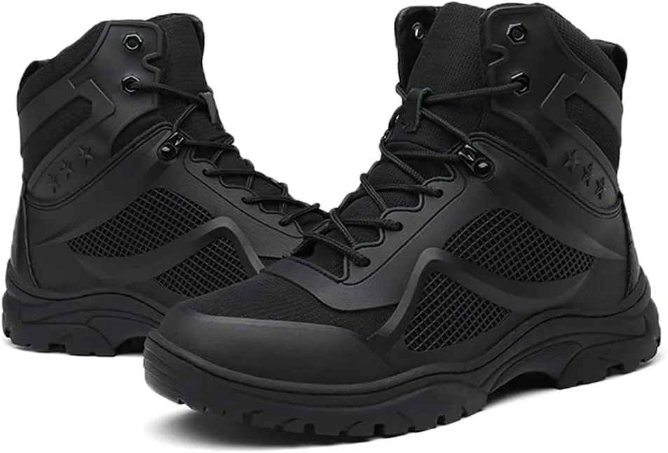 Men's Walking Trainers Hiking Trekking Shoes Lightweight Breathable High Rise Outdoor Boots