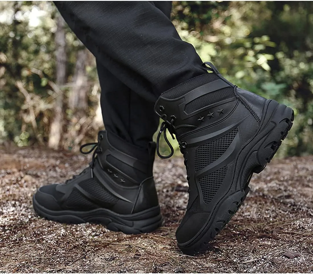 Men's Walking Trainers Hiking Trekking Shoes Lightweight Breathable High Rise Outdoor Boots