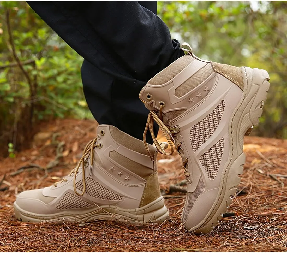 Men's Walking Trainers Hiking Trekking Shoes Lightweight Breathable High Rise Outdoor Boots