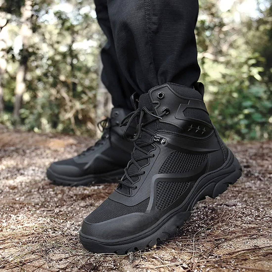 Men's Walking Trainers Hiking Trekking Shoes Lightweight Breathable High Rise Outdoor Boots