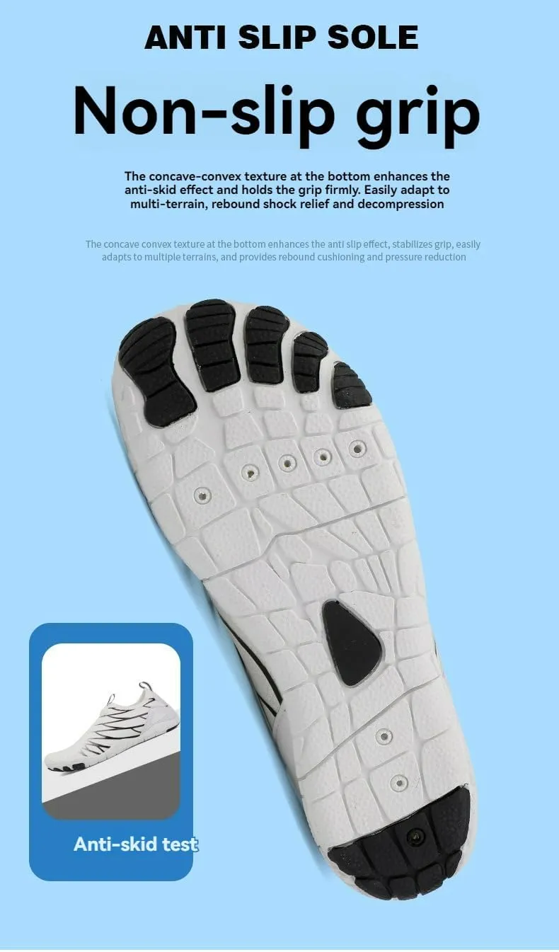 Mens Womens Non-Slip Water Shoes Aqua Quick Dry Beach Swim Barefoot Lightweight Breathable Athletic Sneakers Hike Pro Footwear Sport Barefoot Shoes