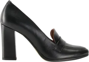 MOOMMO Women Chunky Block Heel Pumps Round Closed Toe Slip On Oxford Loafers Shoes High Heels Snakeskin Work Pump Suede Loafer for Office Ladies Classic Formal Business Professional 4-13 M US