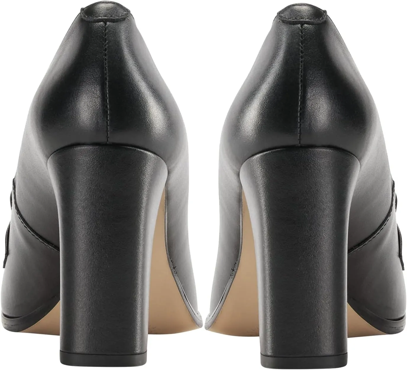 MOOMMO Women Chunky Block Heel Pumps Round Closed Toe Slip On Oxford Loafers Shoes High Heels Snakeskin Work Pump Suede Loafer for Office Ladies Classic Formal Business Professional 4-13 M US