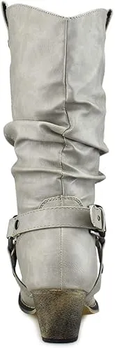 Premier Standard Women's Western Cowboy Pointed Toe Knee High Pull On Tabs Boots